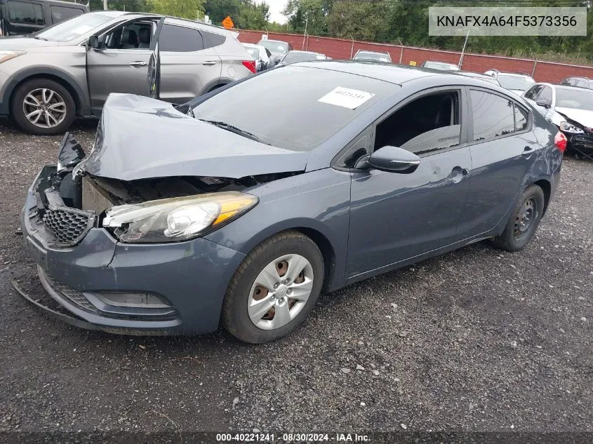 2015 Kia Forte Lx VIN: KNAFX4A64F5373356 Lot: 40221241