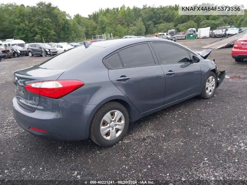 2015 Kia Forte Lx VIN: KNAFX4A64F5373356 Lot: 40221241