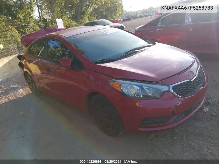 2015 Kia Forte Lx VIN: KNAFX4A67F5258783 Lot: 40226696