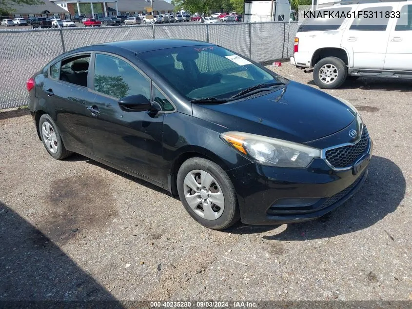 2015 Kia Forte Lx VIN: KNAFK4A61F5311833 Lot: 40235280