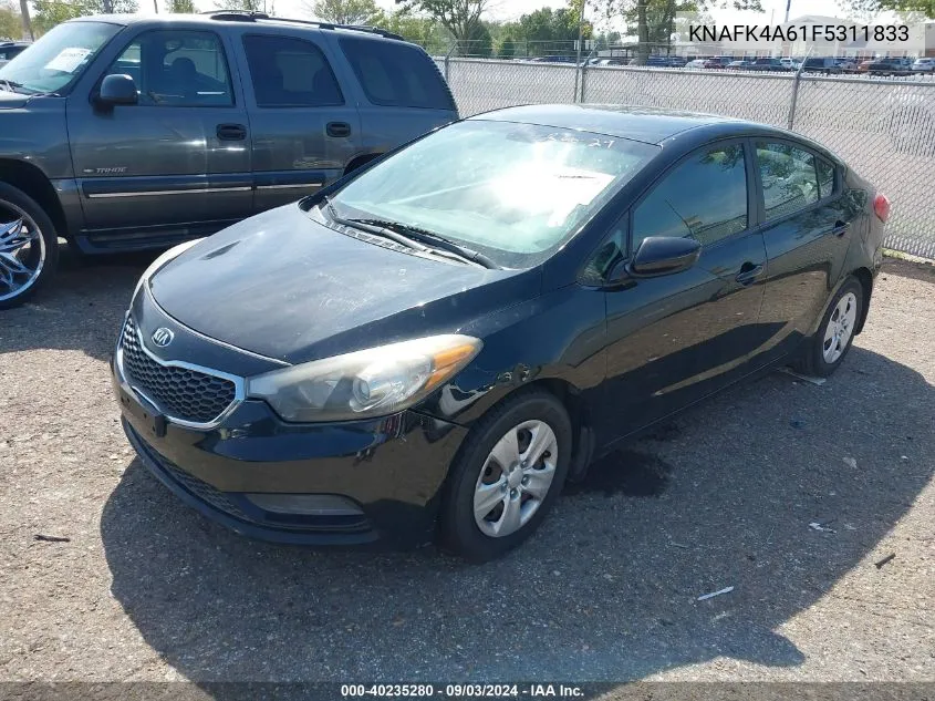 2015 Kia Forte Lx VIN: KNAFK4A61F5311833 Lot: 40235280