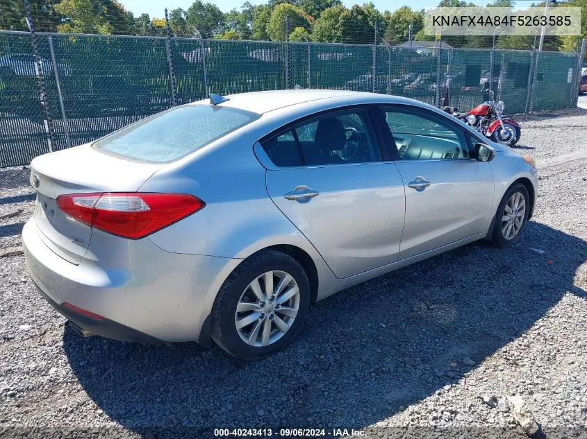 2015 Kia Forte Ex VIN: KNAFX4A84F5263585 Lot: 40243413