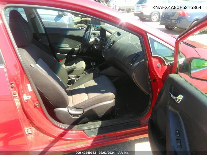 KNAFX4A80F5316864 2015 Kia Forte Ex