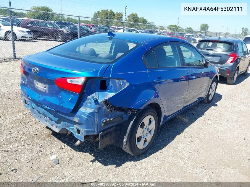 2015 Kia Forte Lx VIN: KNAFX4A64F5302111 Lot: 40256992