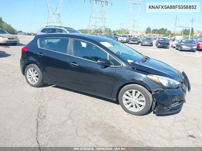 KNAFX5A88F5358852 2015 Kia Forte Ex