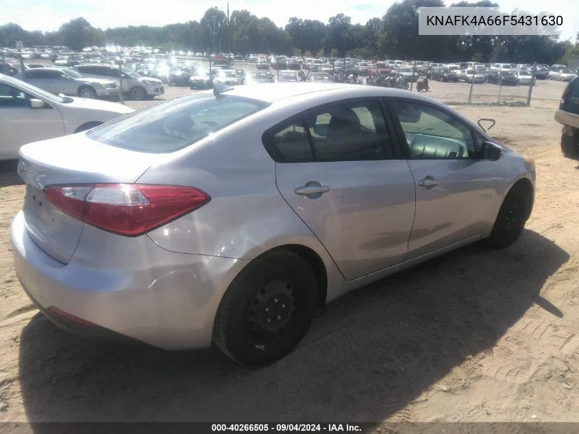 2015 Kia Forte Lx VIN: KNAFK4A66F5431630 Lot: 40266505