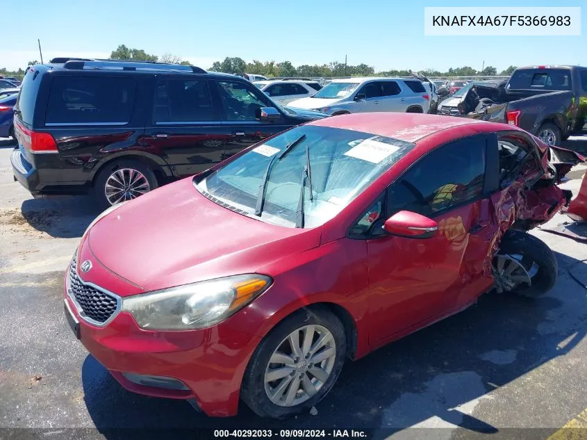 2015 Kia Forte Lx VIN: KNAFX4A67F5366983 Lot: 40292033