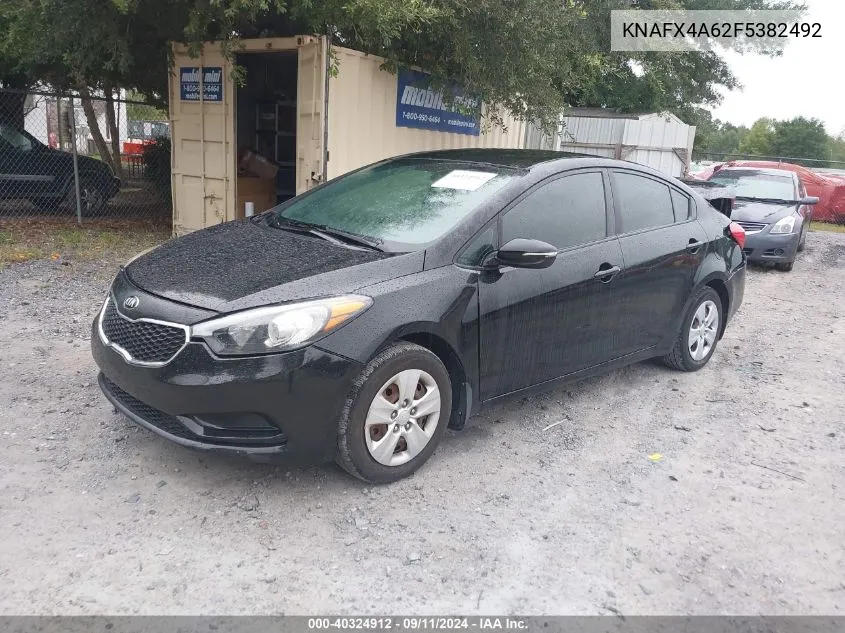 KNAFX4A62F5382492 2015 Kia Forte Lx