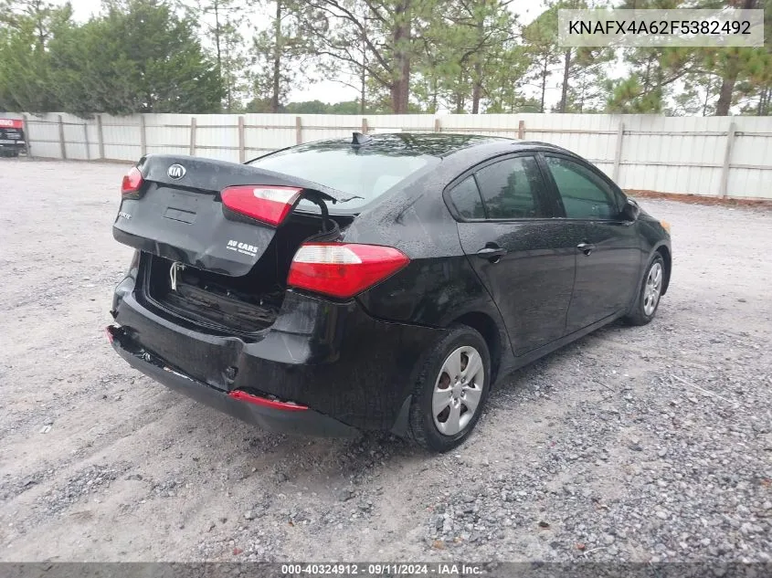 KNAFX4A62F5382492 2015 Kia Forte Lx