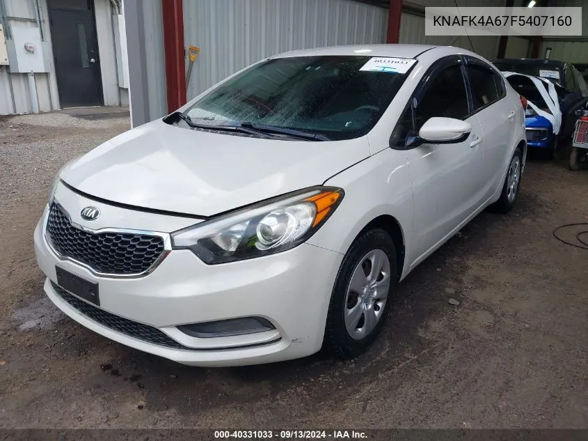 KNAFK4A67F5407160 2015 Kia Forte Lx