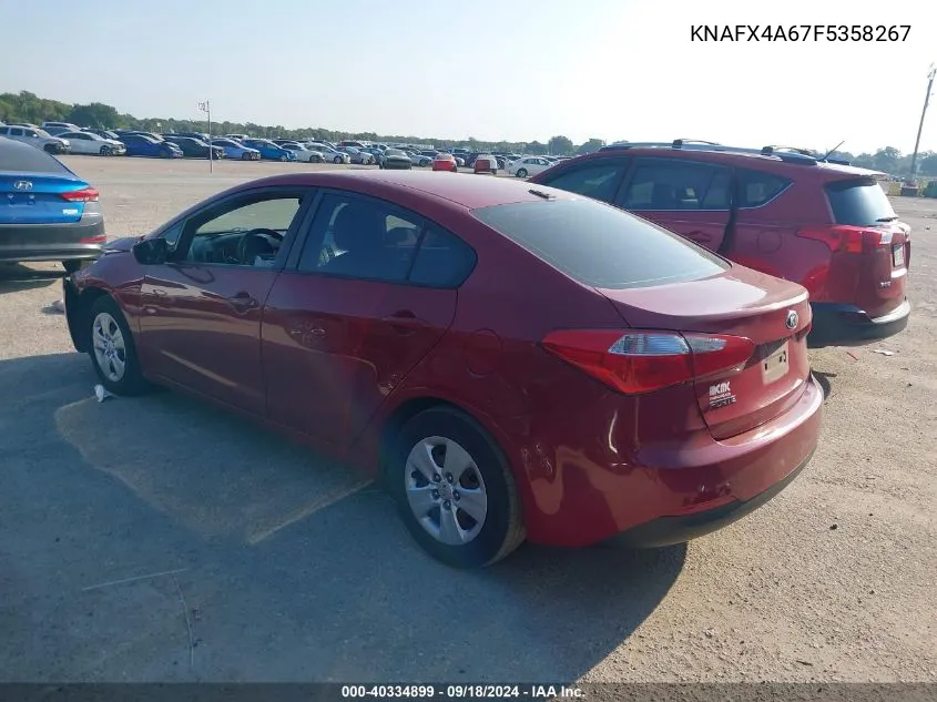 KNAFX4A67F5358267 2015 Kia Forte Lx