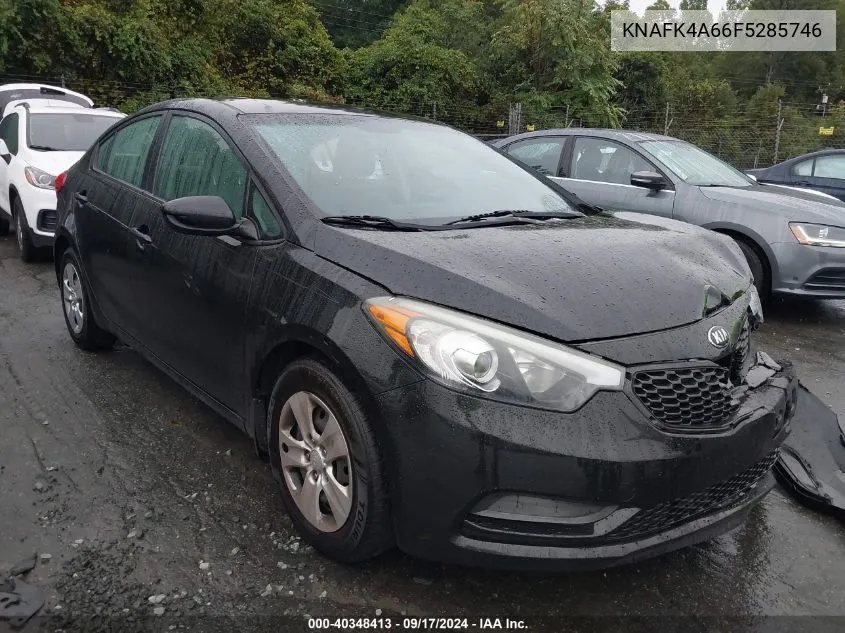 2015 Kia Forte Lx VIN: KNAFK4A66F5285746 Lot: 40348413