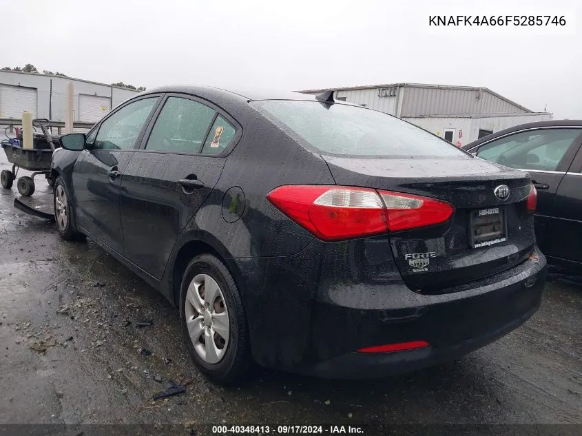 2015 Kia Forte Lx VIN: KNAFK4A66F5285746 Lot: 40348413