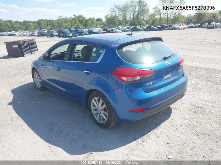 2015 Kia Forte Ex VIN: KNAFX5A85F5270096 Lot: 40357495