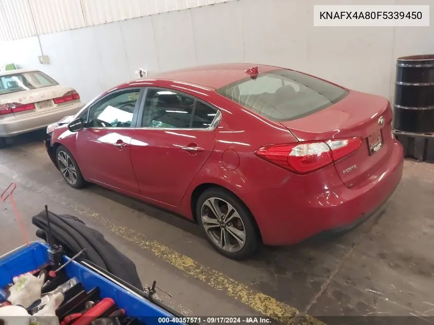 2015 Kia Forte Ex VIN: KNAFX4A80F5339450 Lot: 40357571