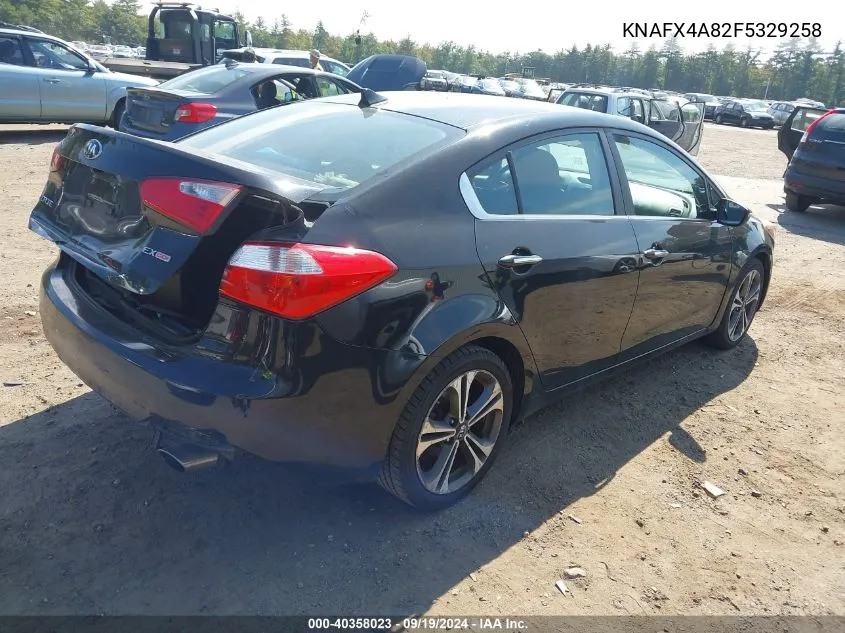 2015 Kia Forte Ex VIN: KNAFX4A82F5329258 Lot: 40358023