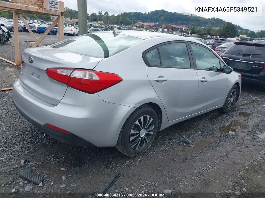 KNAFX4A65F5349521 2015 Kia Forte Lx