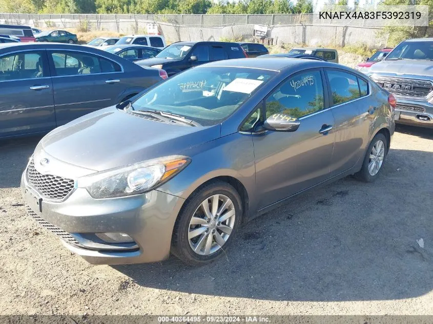 KNAFX4A83F5392319 2015 Kia Forte Ex