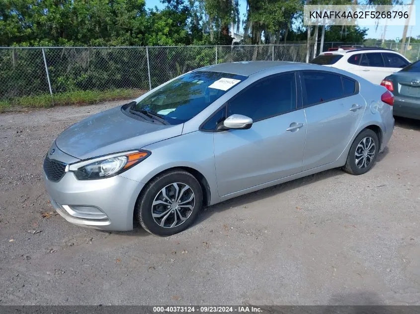 2015 Kia Forte Lx VIN: KNAFK4A62F5268796 Lot: 40373124