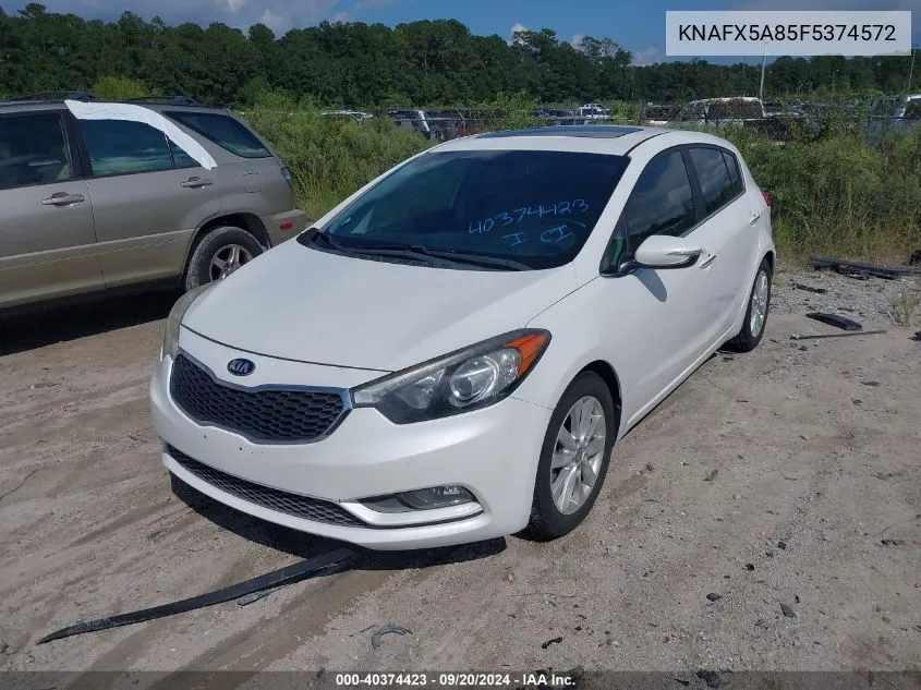 2015 Kia Forte Ex VIN: KNAFX5A85F5374572 Lot: 40374423