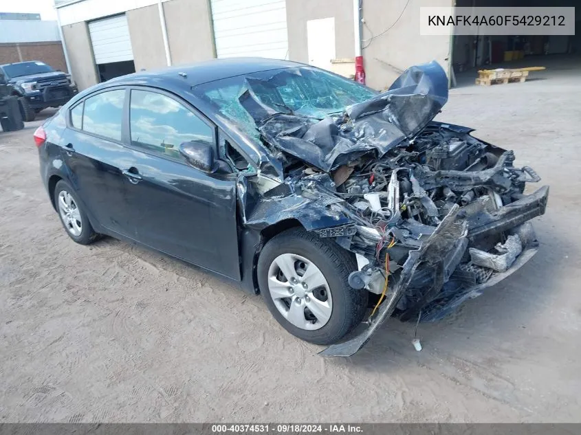 KNAFK4A60F5429212 2015 Kia Forte Lx