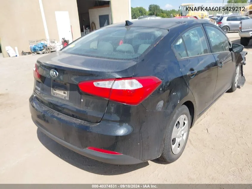 KNAFK4A60F5429212 2015 Kia Forte Lx