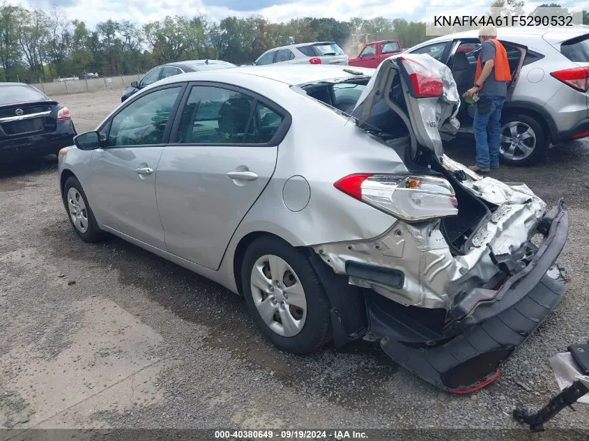 2015 Kia Forte Lx VIN: KNAFK4A61F5290532 Lot: 40380649