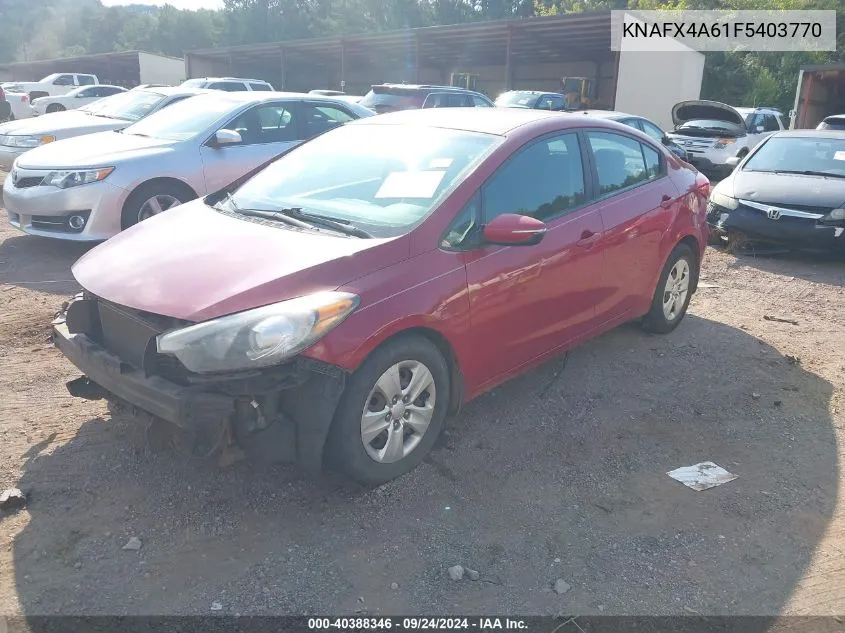 KNAFX4A61F5403770 2015 Kia Forte Lx