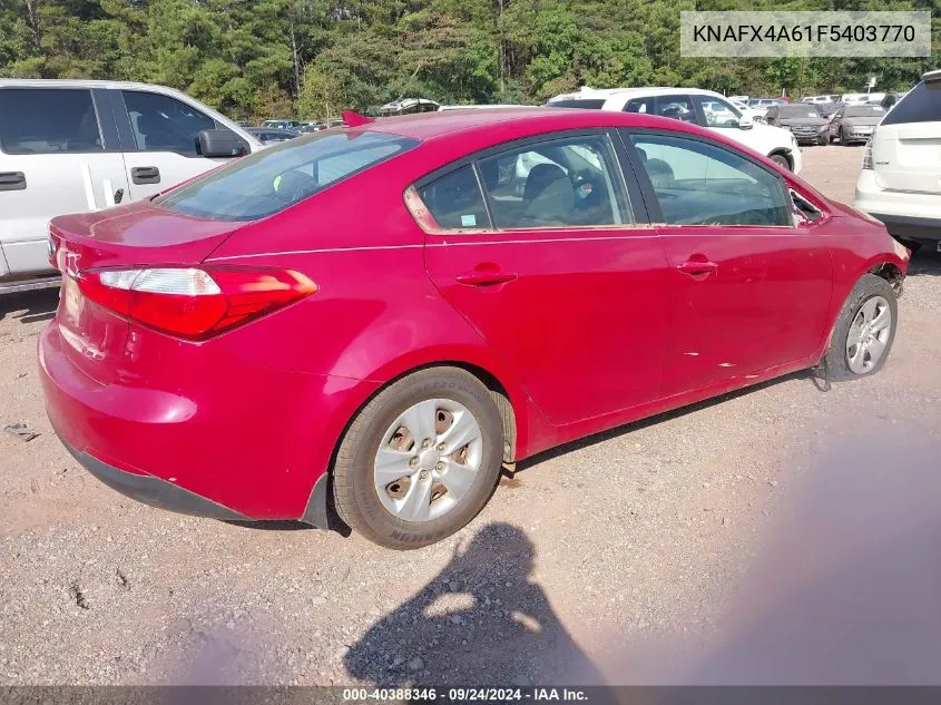 KNAFX4A61F5403770 2015 Kia Forte Lx