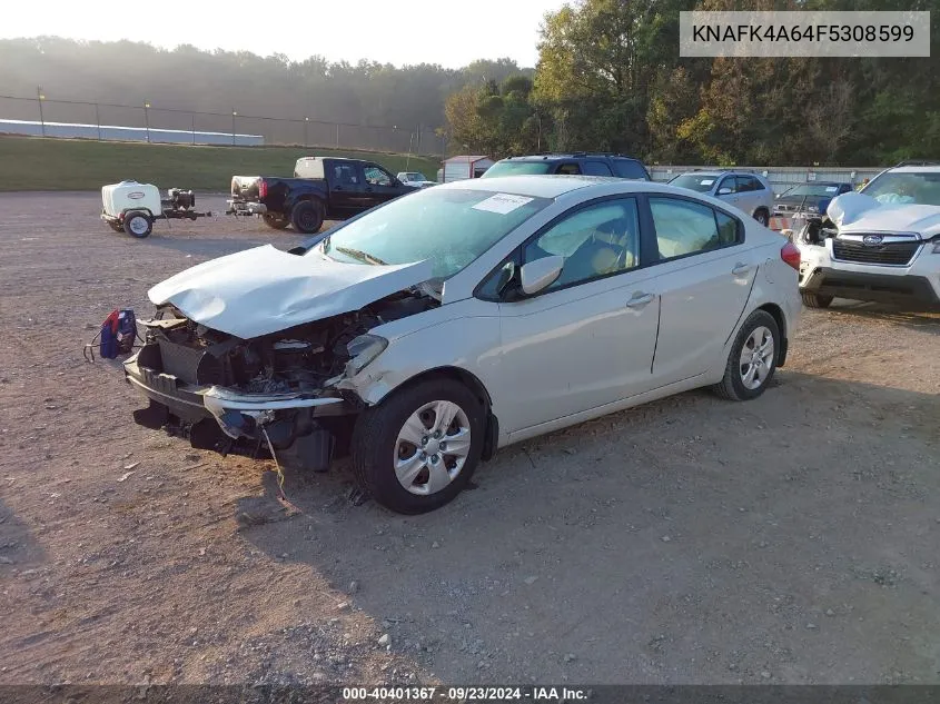 2015 Kia Forte Lx VIN: KNAFK4A64F5308599 Lot: 40401367