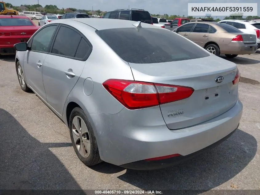 2015 Kia Forte Lx VIN: KNAFK4A60F5391559 Lot: 40405710