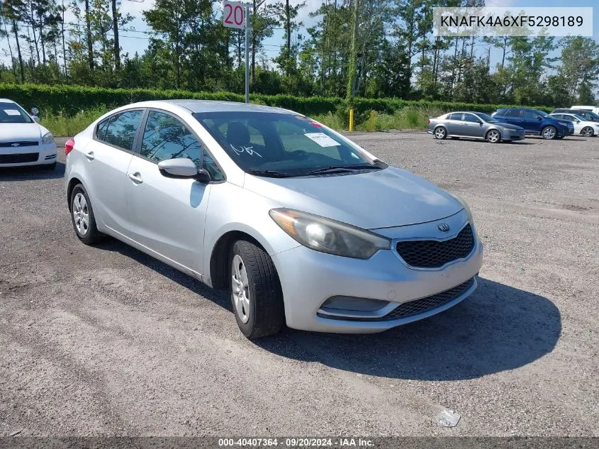 2015 Kia Forte Lx VIN: KNAFK4A6XF5298189 Lot: 40407364