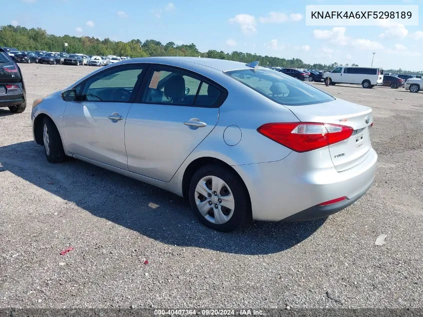 2015 Kia Forte Lx VIN: KNAFK4A6XF5298189 Lot: 40407364