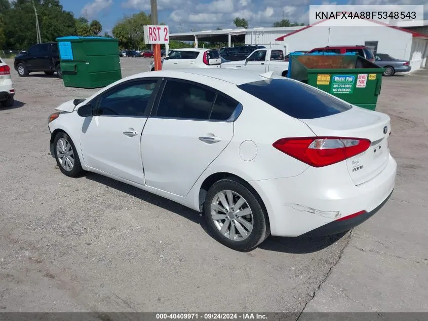 KNAFX4A88F5348543 2015 Kia Forte Ex