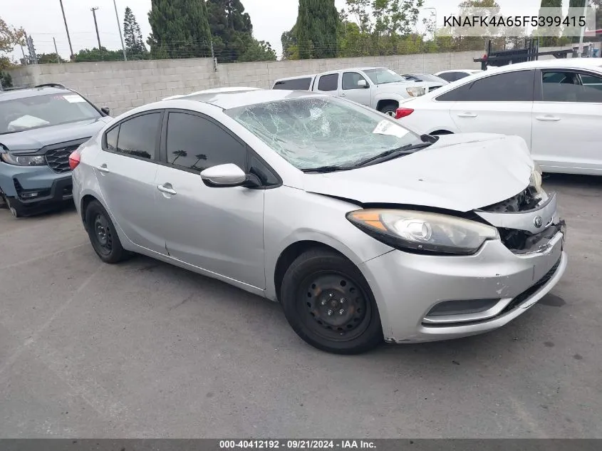 KNAFK4A65F5399415 2015 Kia Forte Lx