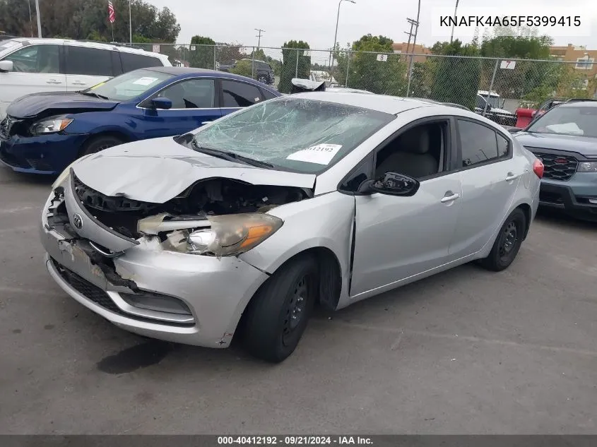 KNAFK4A65F5399415 2015 Kia Forte Lx