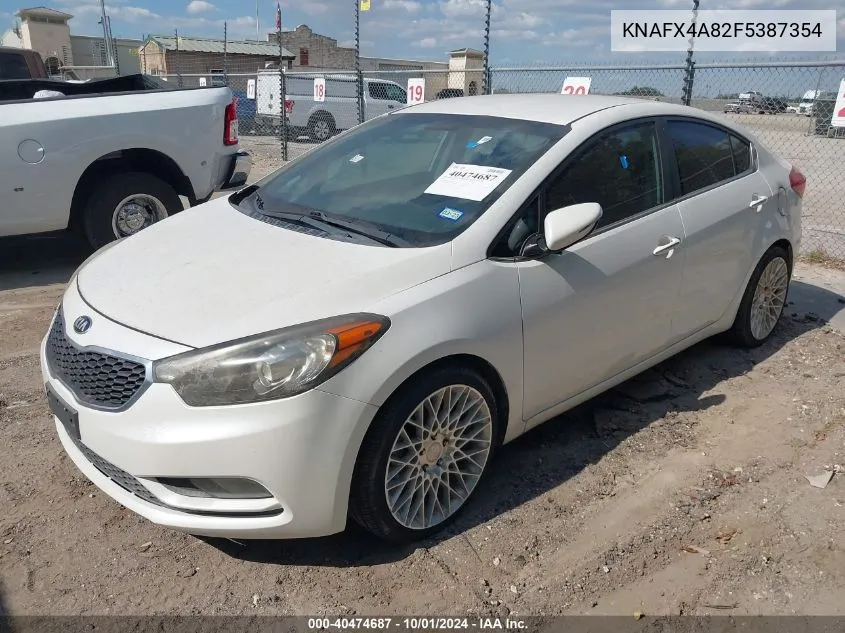 2015 Kia Forte Ex VIN: KNAFX4A82F5387354 Lot: 40474687