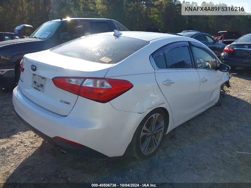 KNAFX4A89F5316216 2015 Kia Forte Ex