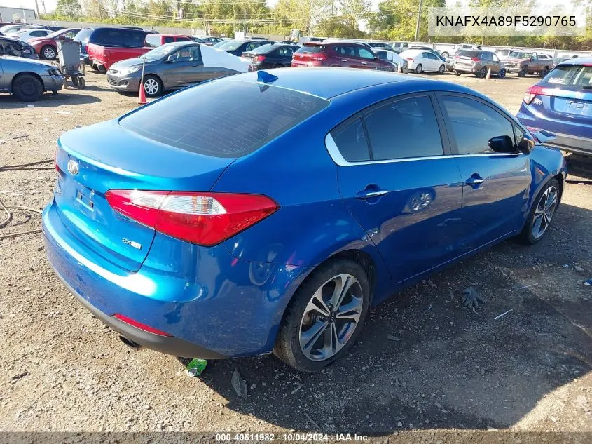 KNAFX4A89F5290765 2015 Kia Forte Ex