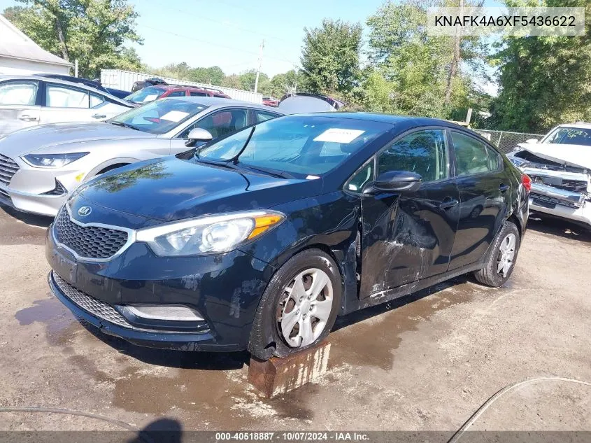 2015 Kia Forte Lx VIN: KNAFK4A6XF5436622 Lot: 40518887