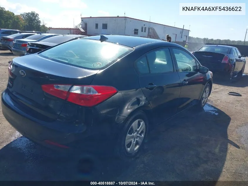 2015 Kia Forte Lx VIN: KNAFK4A6XF5436622 Lot: 40518887