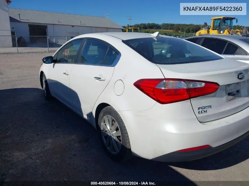 2015 Kia Forte Ex VIN: KNAFX4A89F5422360 Lot: 40520604