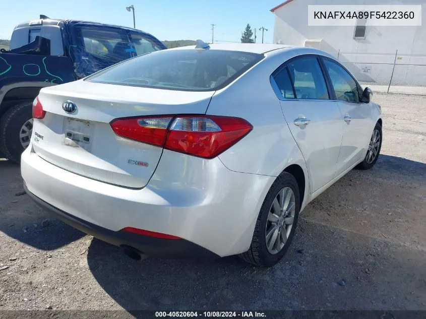 2015 Kia Forte Ex VIN: KNAFX4A89F5422360 Lot: 40520604