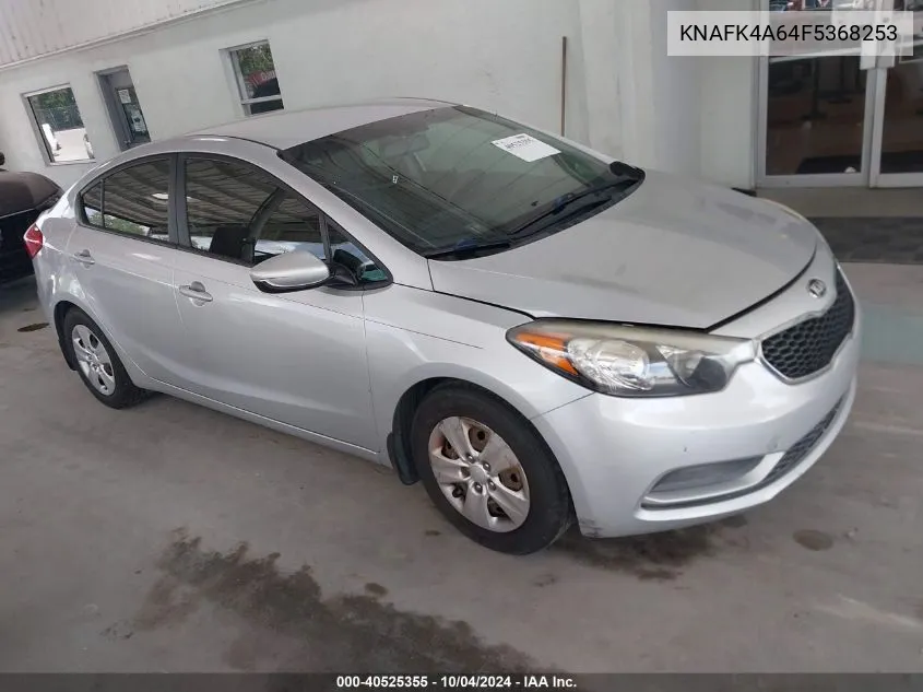 2015 Kia Forte Lx VIN: KNAFK4A64F5368253 Lot: 40525355