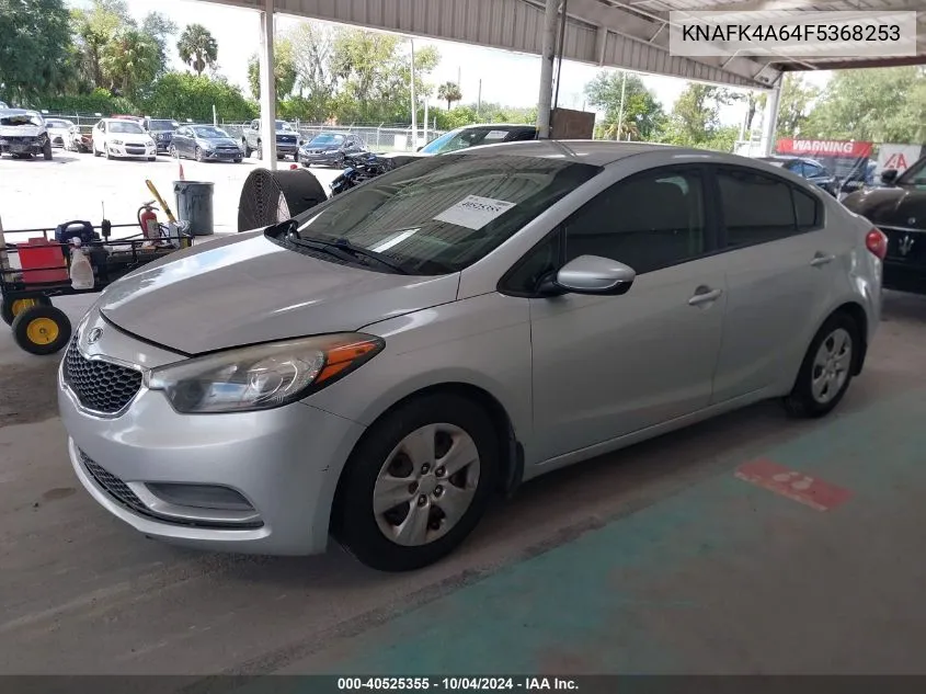 2015 Kia Forte Lx VIN: KNAFK4A64F5368253 Lot: 40525355