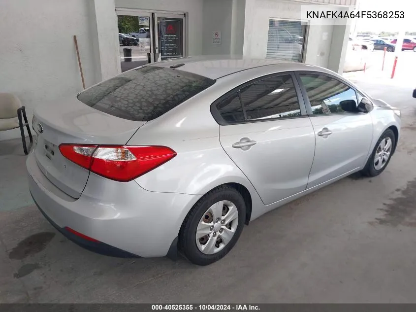 2015 Kia Forte Lx VIN: KNAFK4A64F5368253 Lot: 40525355