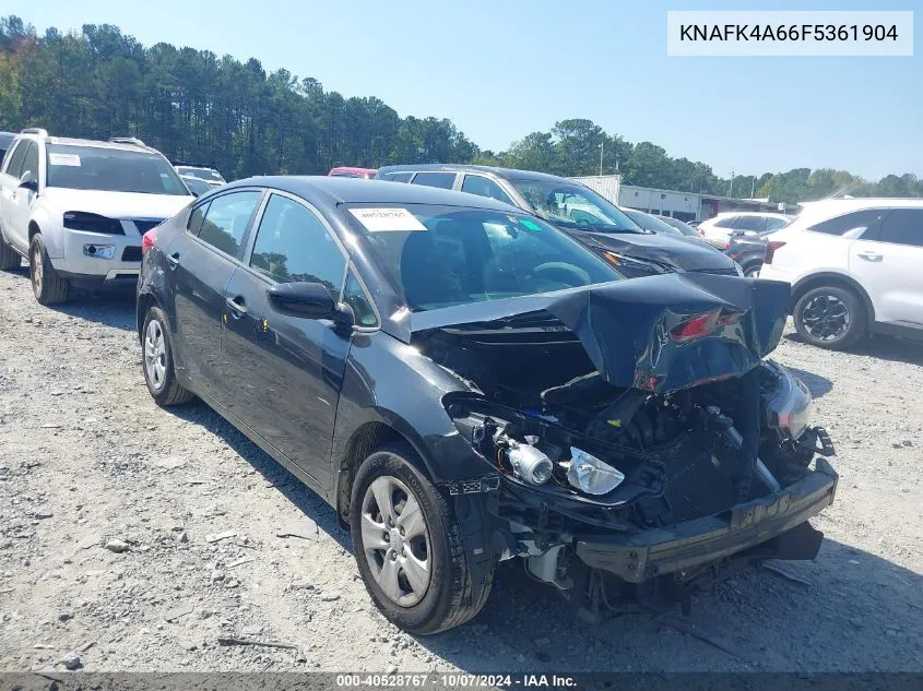 2015 Kia Forte Lx VIN: KNAFK4A66F5361904 Lot: 40528767