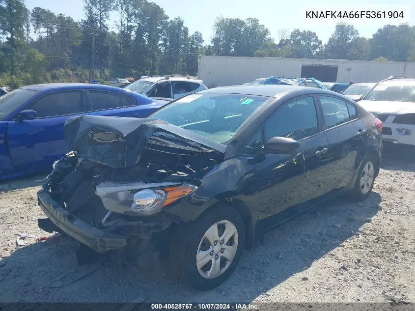 2015 Kia Forte Lx VIN: KNAFK4A66F5361904 Lot: 40528767