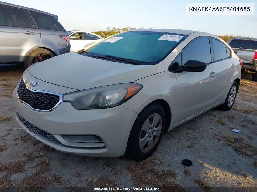 2015 Kia Forte Lx VIN: KNAFK4A66F5404685 Lot: 40631470