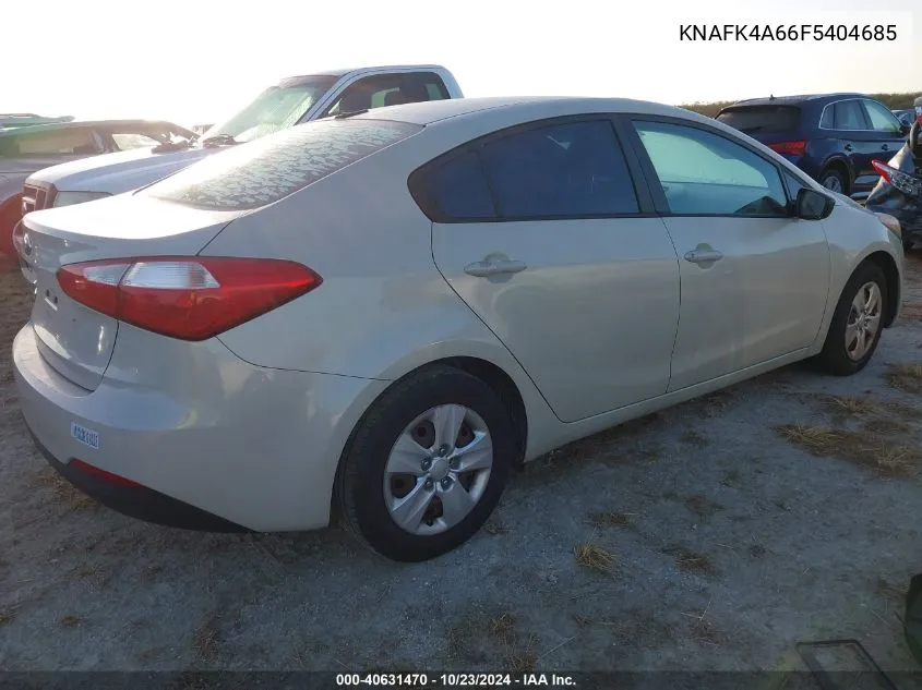 2015 Kia Forte Lx VIN: KNAFK4A66F5404685 Lot: 40631470